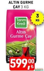 TARIM KREDİ ALTIN GURME SİYAH ÇAY 3 KG fiyat ve kampanya bilgisi